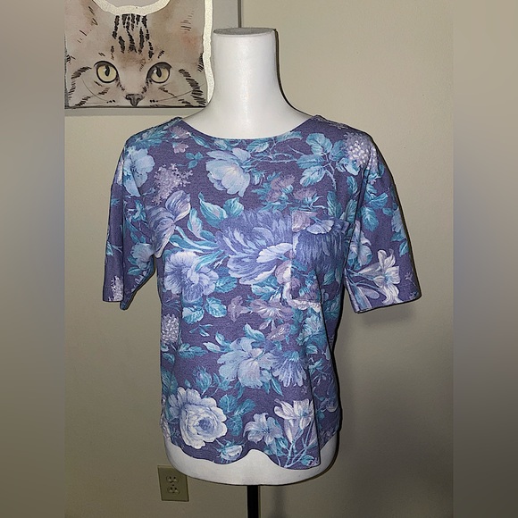 EUC Flower Shirt with Front Pocket - Picture 1 of 5